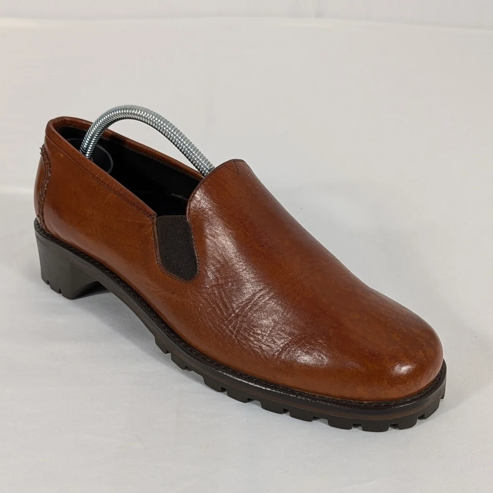 Cole Haan Country Farren Scotch Leather Slip-On Woman's Loafers Size 9B